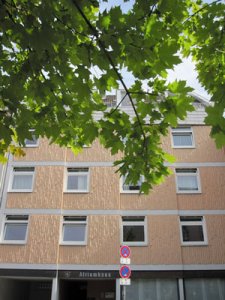 Fassade des Atriumhauses