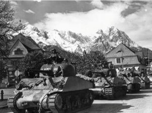 Panzer der US Army in Garmisch-Partenkirchen. Foto: Stephan Bleek