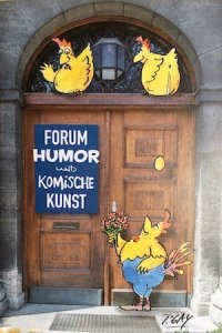Flyer zum Projekt "Forum Humor" in München. Foto: Ulrike Ziegler