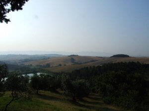 Blick in die Hügel der Toskana. Foto: Anne Bauer