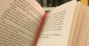 Ausschitt von einem Buch.